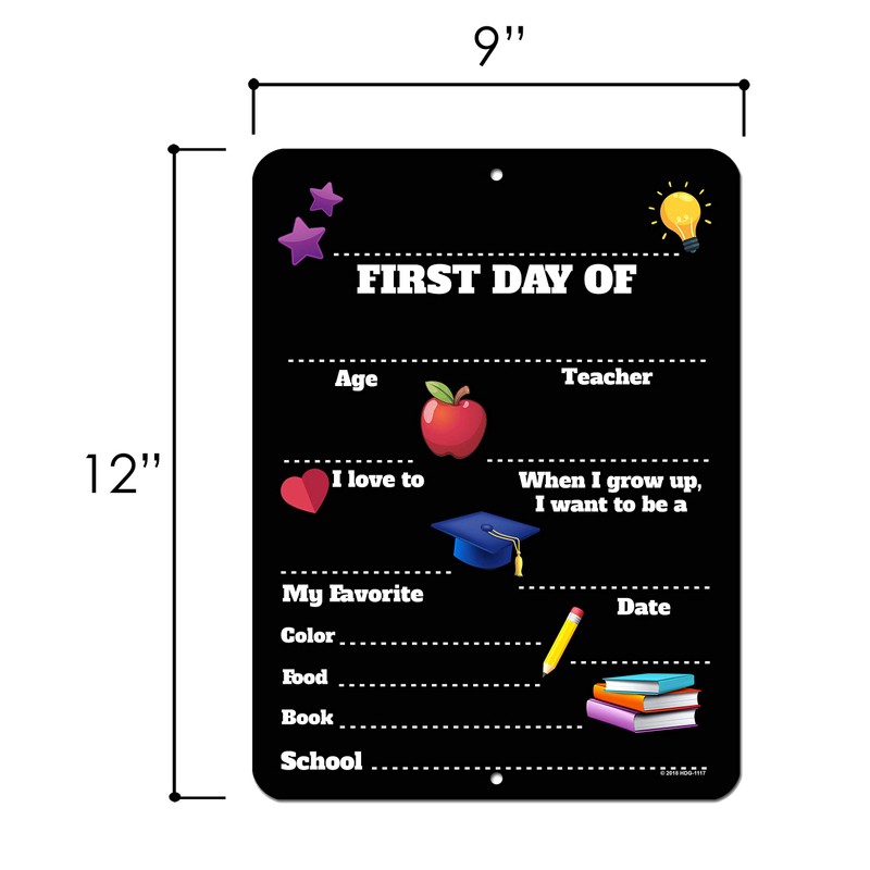Honey Dew Gifts School Chalkboard Style Photo Prop Tin Sign