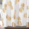 Lush Decor Pineapple Toss Shower Curtain, 72" x 72", Gold