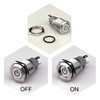 Ulincos Latching Push Button Switch U16F5 1NO1NC SPDT ON/Off Silver