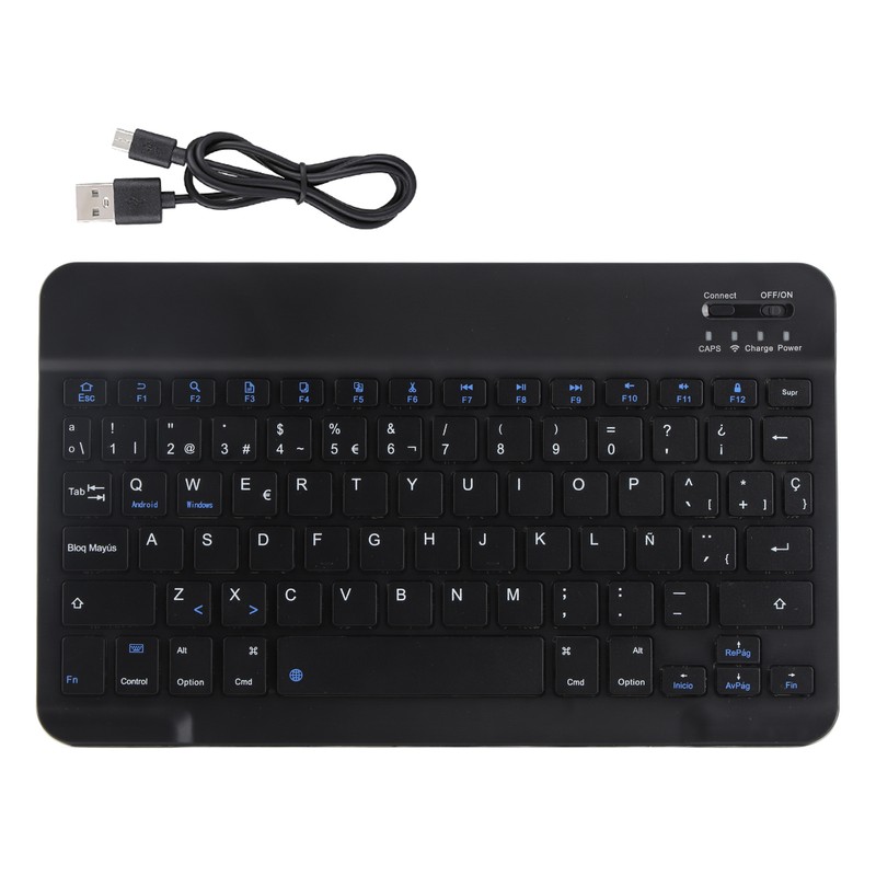Mini Portable Wireless Bluetooth 3.0 Spanish Keyboard Touchpad for IOS/Android