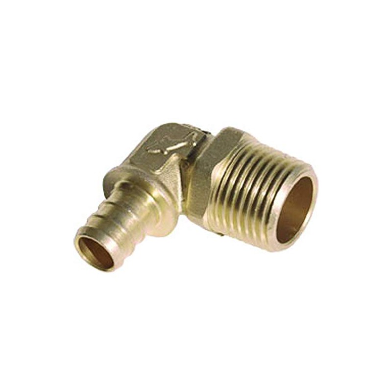 SharkBite 1/2 Inch Crimp 90 Degree MNPT Male Adapter Elbow,