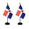Dominica Dominican Deluxe Desk Flag Set Small Mini Miniature Dominica