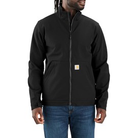 Carhartt Men's Rain Defender Relaxed Fit Softshell Jacket, Black