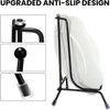 Chumia 18 Pcs Anti Slip Plate Stands for Display, Black