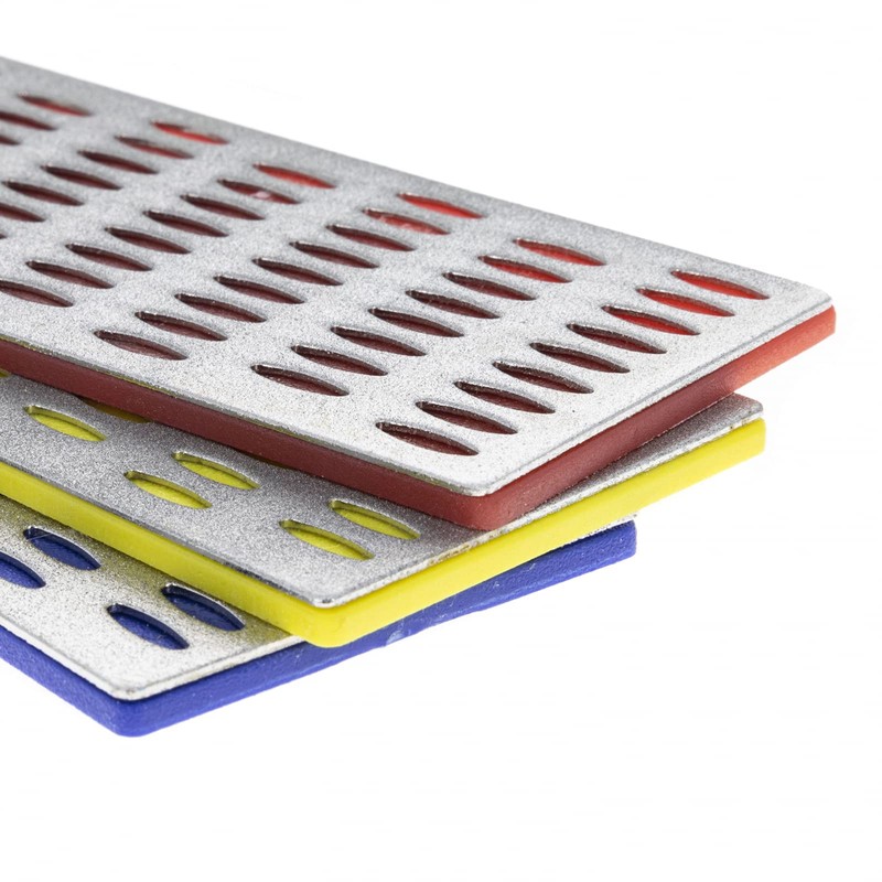 3 Piece Universal Diamond Knife and Blade Sharpening Block Set