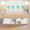 Baby Playpen with Mat 50x50 Inch, Play Pen for Babies