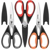 iBayam 3-Pack 8.5"Kitchen Scissors All Purpose Heavy Duty with Protective