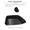 TKPUFR Glossy Black Direct Replacement Side Mirror Covers Cap Compatible