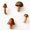 4 Pcs Wooden Mushroom Fridge Magnet, Mushroom Refrigerator Magnets, Perfect
