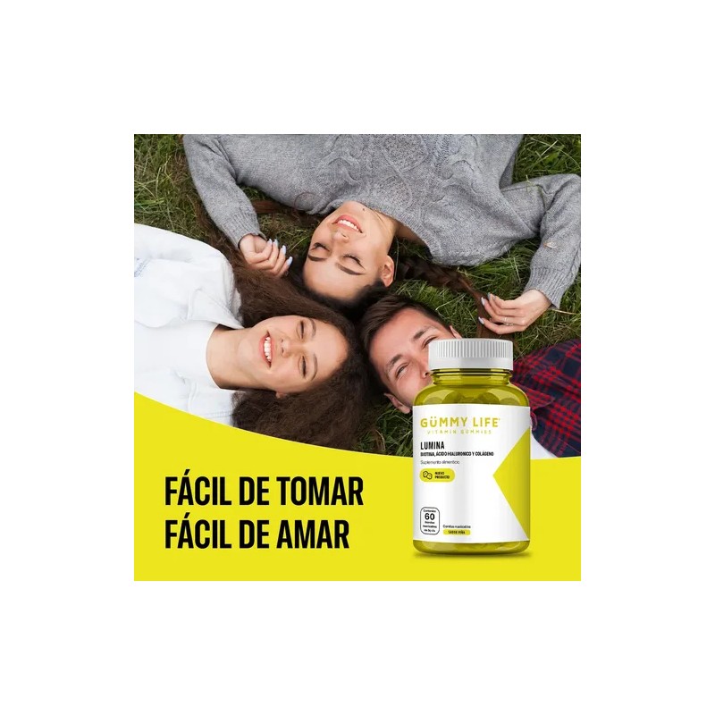 Gummy Life Gomitas Lumina Biotina, Ácido Hialurónico Y Mas