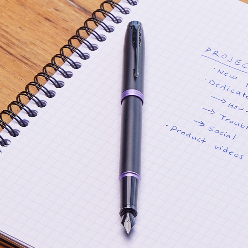 Parker IM Vibrant Rings Ballpoint Pen | Satin Black Lacquer