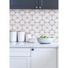 Neutral Vega Peel & Stick Embossed Tile Backsplash
