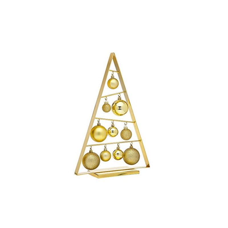 Godinger Silver Art Holiday Decoration Gold Tree With 10 hanging