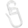 150 pcs Transparent Curtain Hooks, Plastic Hooks, Curtain Hooks, Shower