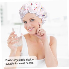 BIUDECO Satin Bonnet Sleep Cap Prints 2 Pack Bath Cap for Women Stylish and Comfortable Sleep and Shower Hat