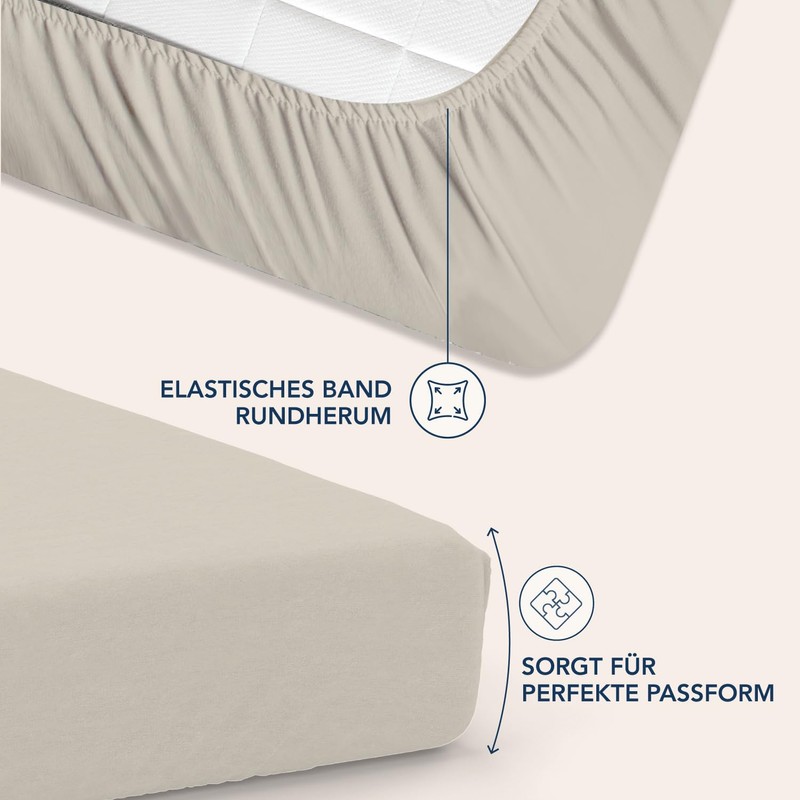 Dreamzie Fitted Sheet 80 x 190/200 cm - 35 cm