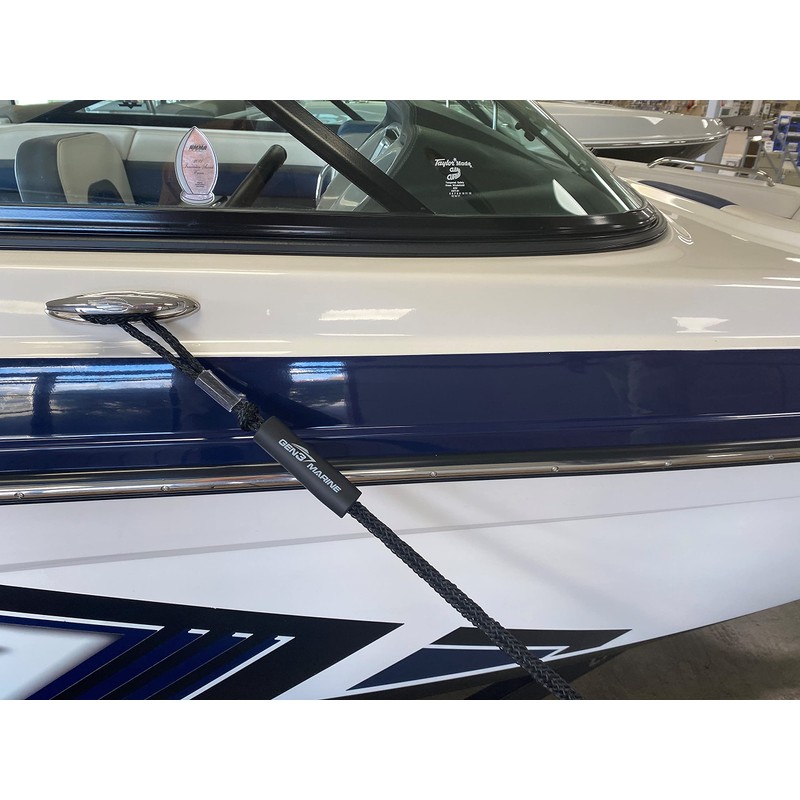 Gen3 Marine Bungee Black Boat Dock Line - 2 Pack