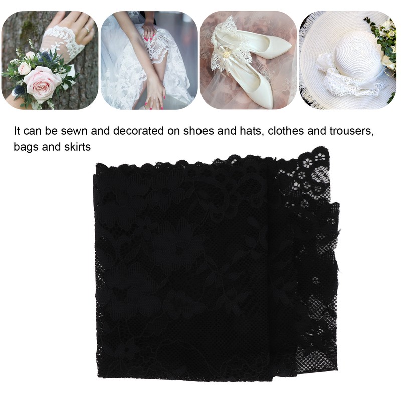 Lace Ribbon 24cm Wide 10 Yards Good Elasticity Safe Use
