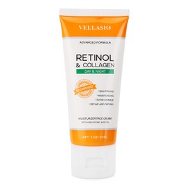 Retinol Cream for Face Moisturizer,Anti-Aging Collagen Cream for Tightening Skin,Day & Night Face Collagen Cream,Anti Wrinkle Cream for Women and Men - 60ml