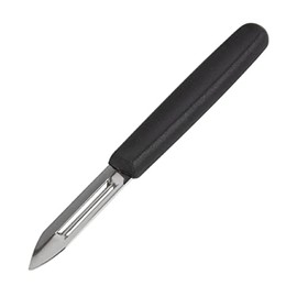 Vogue Vegetable Peeler, Black, Double Sided Stainless Steel Blade, Nylon handle, Potato Peeler, Suitable for Any Type of Vegetables, Professional & Home Kitchen Use, D050