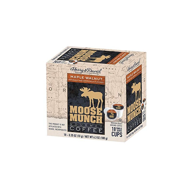 Harry & David Moose Munch Gourmet Coffee 18 Single Serve
