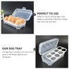 Operitacx 2Pcs Egg Storage Container Egg Holder for Refrigerator for