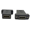 Poyiccot HDMI Coupler Adapter Connector, (2-Pack) Golden Plated HDMI Female