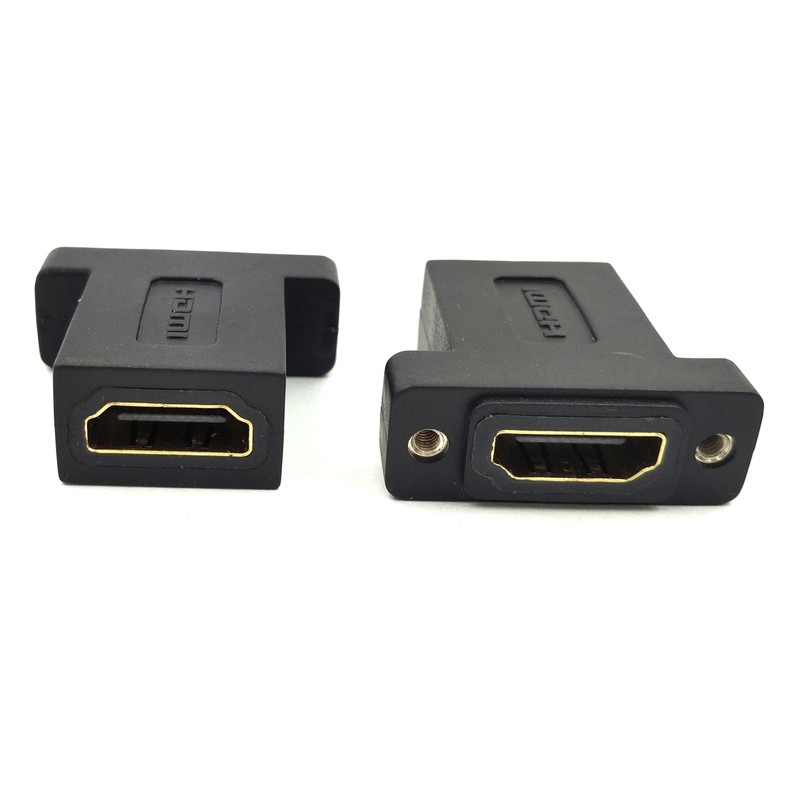 Poyiccot HDMI Coupler Adapter Connector, (2-Pack) Golden Plated HDMI Female