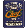 RAHMENLOS Decorative Tin Sign for the Best Chef