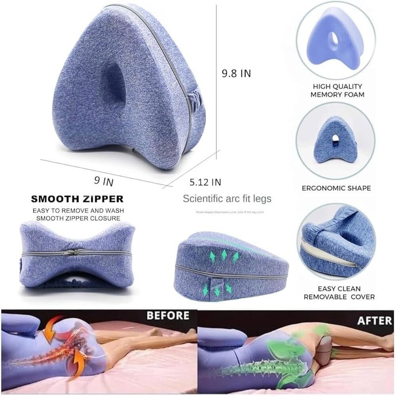 Uloless 울로레스 다리 베개 옆구리 수면자용 무릎 정렬 수면용 쿠션