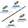 sourcing map Metric Tap & Drill Bit Set, 3pcs M2