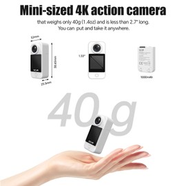 SJCAM C300 4K30fps Action Camera 5G WiFi Sport Camera with Touch Screen 8xZoom 96ft Underwater Camera Accessories Kit for Outdoors Activities