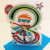 Rachel Ellen Boy Age 3 Happy Birthday Card - Superhero