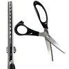 Martelli Scallop Edge Pinking Shears, 9 inch Professional Sewing Scissors,