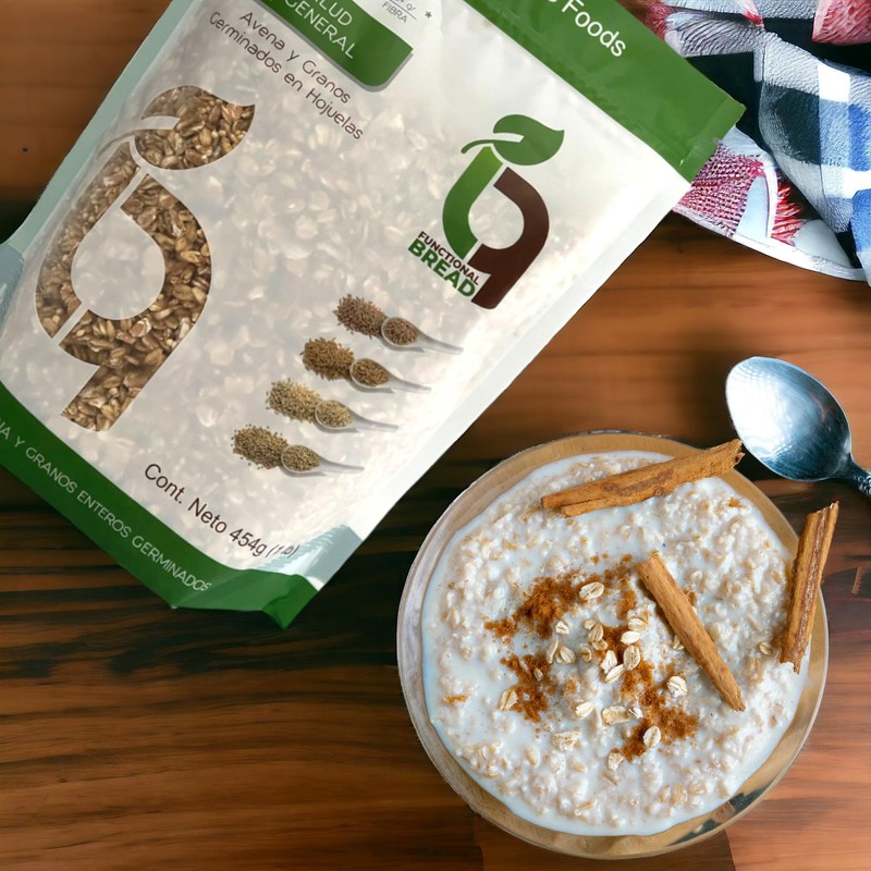 Avena Germinada con Granos iQ 200: Avena-Trigo-Cebada-Mijo Germinados I 454gr