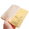 VGSEBA Gold Leaf Sheets-100pcs Gold Foil Leaf 14x14cm for Gilding,