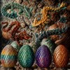 noxozoqm noxozoqm 3D Printed Easter Dragon Egg,Prefilled Easter Eggs -