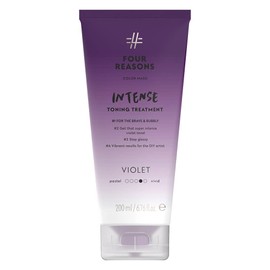 Four Reasons Intensive Toning Treatment Violet for Vibrating Results - Intense Violet Tone 200 ml - Semi-Permanent Direct Dye Hair Colour for Lightened and Dyed Hair