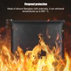 Fireproof Waterproof Document Bag Silicone Fiberglass Fabric Fireproof Pouch Large