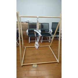 FUNLIO Wooden Jumper with Stand for Toddlers 6-36 Months