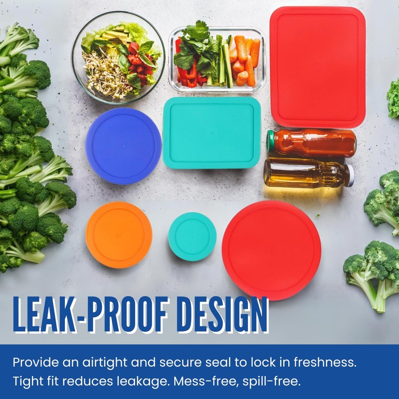 Replacement Lids for Pyrex (1) 7202-PC 1 Cup Green (2)
