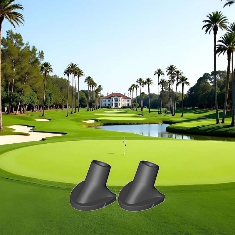Weicoca 2Pcs Black Golf Bag Stand Foot Replacements - Non-Slip