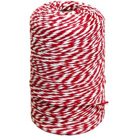 SORDIM Cotton Twine String, 656 Feet Holiday Bakers Twine String Rope, Christmas Twine Cord for Gift Wrapping, Craft Making (Red,1pc)