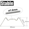 KEAYOO 100 x Greenhouse Clips Extra Thick 1.6 mm Rustproof