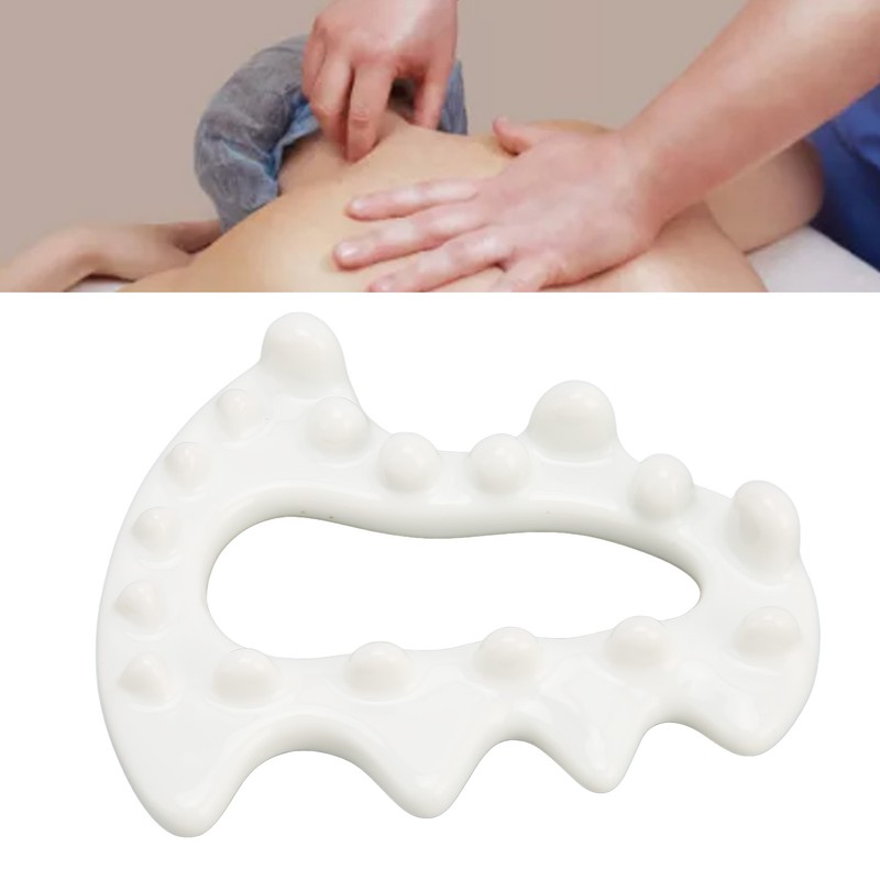 Body Face Ceramic Gua Sha Massager Static Free Eliminate Cellulite