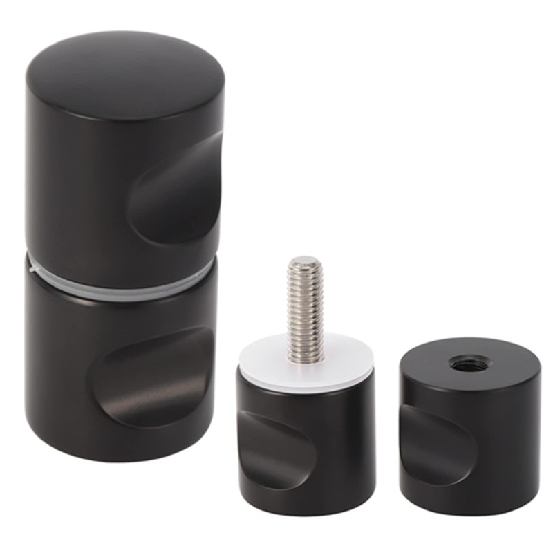Bathroom Door Knob, Modern Aluminum Alloy Glass Door Handle, Single