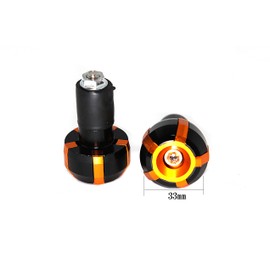 nakira 429 Grip Bar End for Motorcycles (Orange)