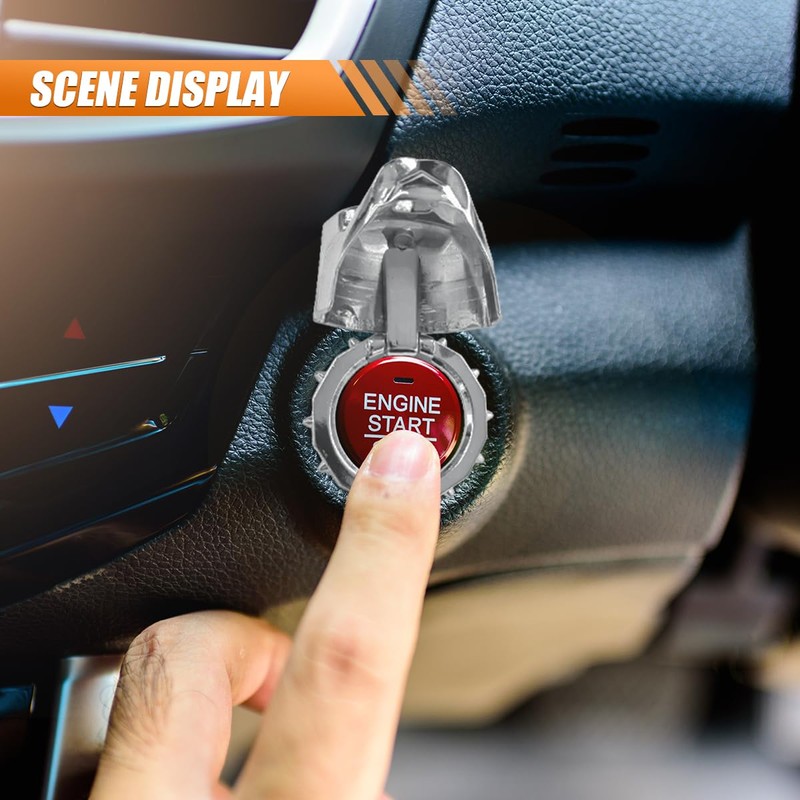 Bully Dog Car Engine Push to Start Button Cover, Zinc