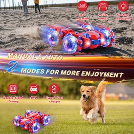 Spider Remote Control Car, 2.4Ghz Headlight Double Sided 360° Rotating Drift Car Toys, RC Stunt Spider Cars Toys for Kids Boys Girls 3-4 4-6 5-7 8-13