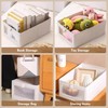 XIKAYA Wardrobe Storage Boxes - Foldable Fabric Storage Cube with